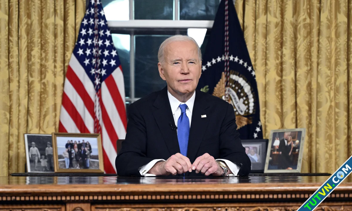 Phản ứng trái chiều về lời chia tay của ông Biden-1.webp