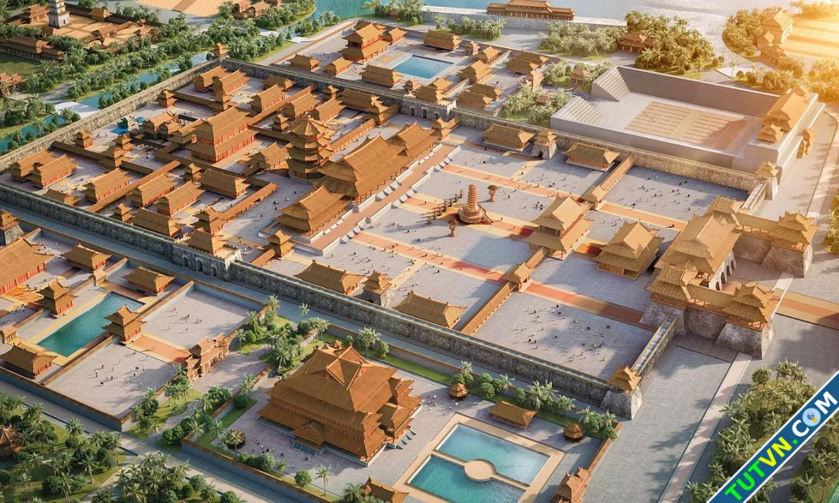 Quần thể tái hiện Hoàng thành Thăng Long tại Sun Mega City-1.webp