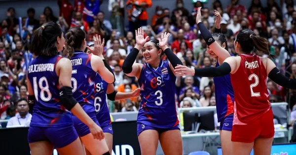 Thái Lan thêm ngôi sao Chatchuon đấu chặng 2 giải bóng chuyền SEA VLeague Việt Nam càng gặp k...webp