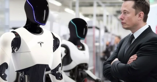 Tỉ phú Elon Musk nói robot Optimus sẽ cứu Tesla-1.webp