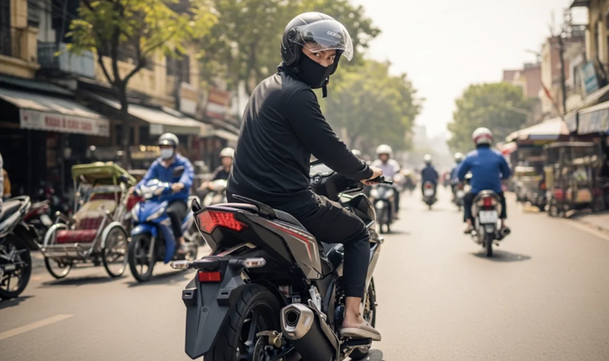 Tôi bị dí 3 km vì nhắc thanh niên sửa ống pô phụt khí thải vào mặt người khác-1.webp