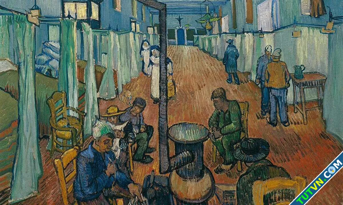 Trưng bày tranh vẽ nơi Van Gogh chữa bệnh-1.webp