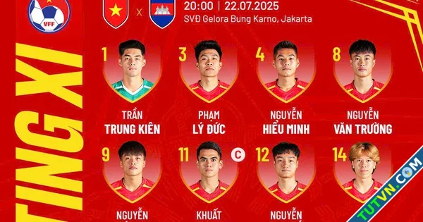 U23 Việt Nam đấu Campuchia Lê Viktor đá chính tuyến giữa có nhân tố siêu 039lạ039 Đình Bắc dự...webp