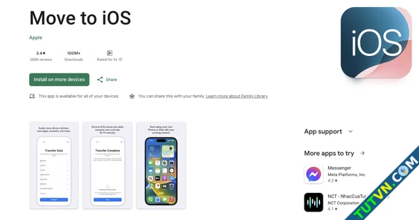 Ứng dụng Move to iOS vào top tải nhiều nhất Google Play-1.webp