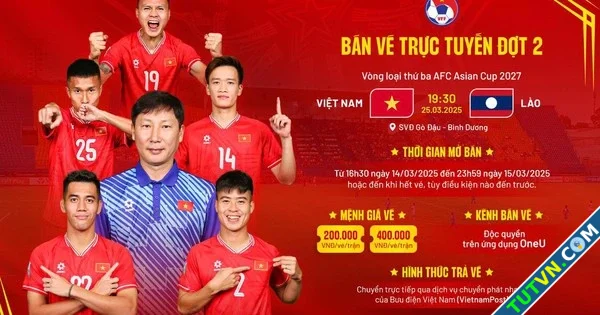 Vé trận đội tuyển Việt Nam đấu Lào lại gây sốt VFF có quyết định bất ngờ-1.webp