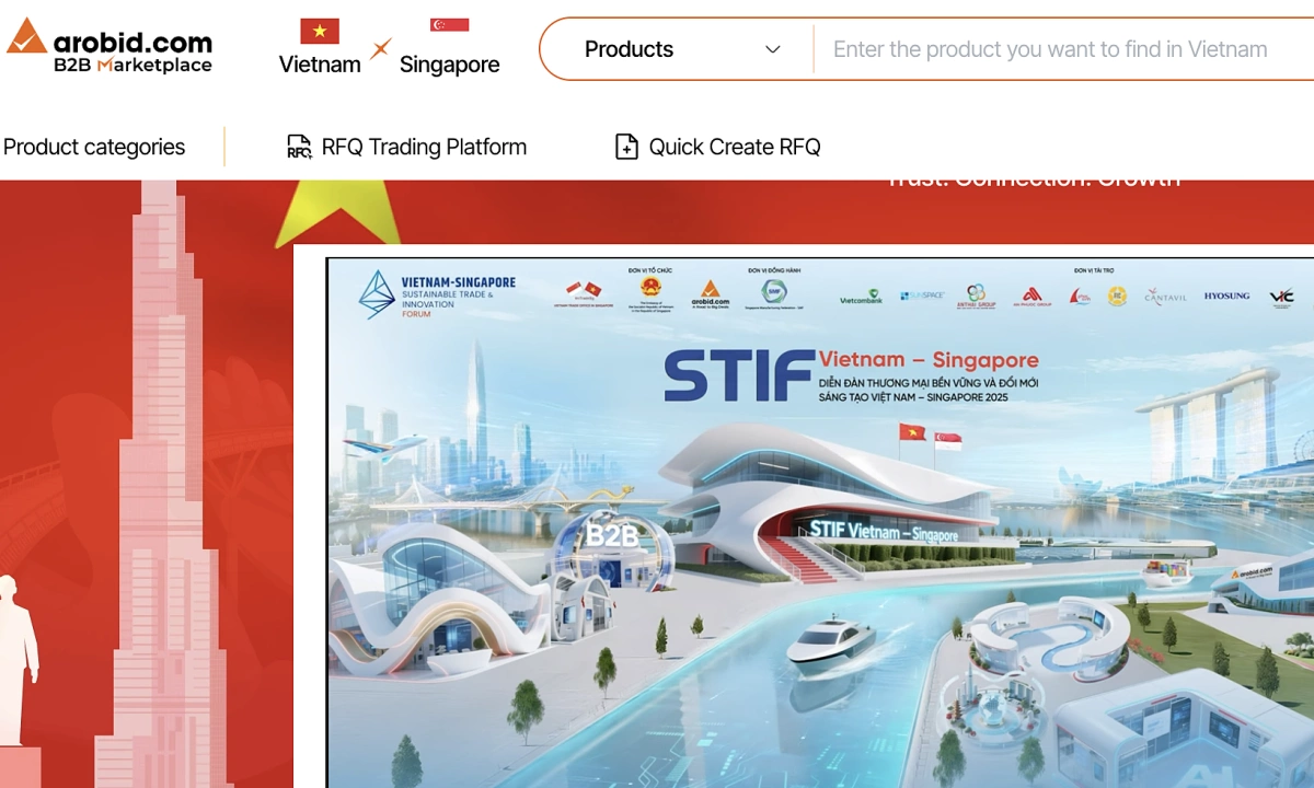 Việt Nam Singapore mở sàn thương mại điện tử xanh-1.webp