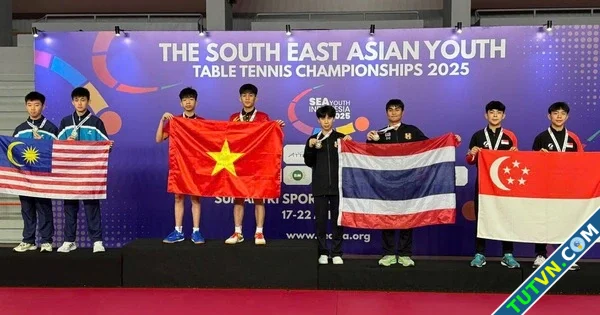 Việt Nam xuất sắc giành HCV U15 Đông Nam Á Bóng bàn CANDTT gặt hái trái ngọt-1.webp
